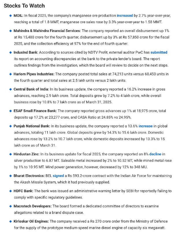 STOCKS TO WATCHSTOCKS TO WATCH