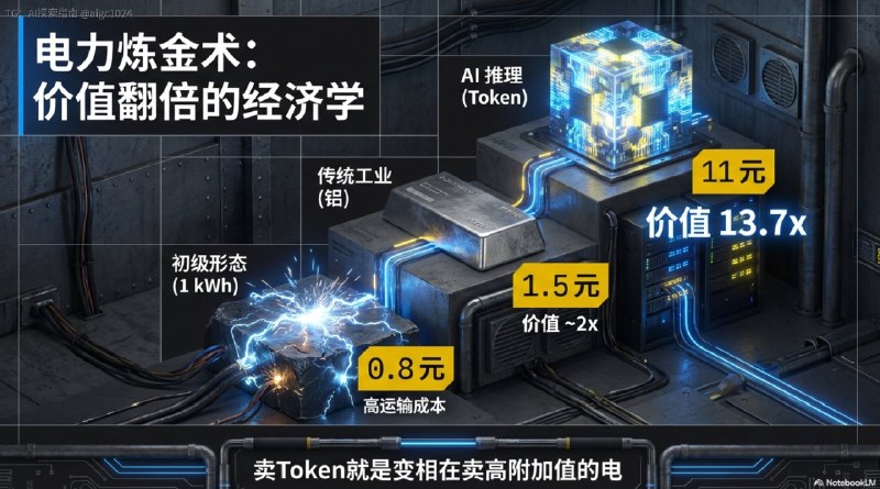 8毛一度的中国电，如何涨价13倍卖给美国？算力的尽头是电力，在AI时代的全球竞争中，中国用电力能源的优势，完成一场从卖中国廉价产品到卖算力的过渡