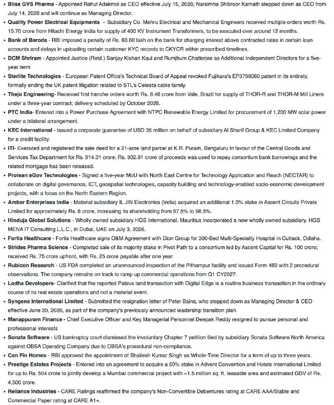STOCKS TO WATCHSTOCKS TO WATCH