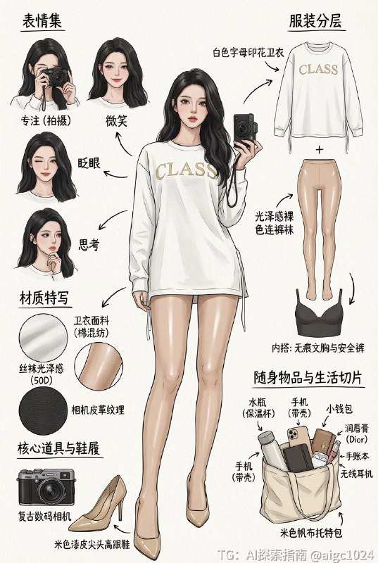 我的穿搭拍给你看！@aigc1024我的穿搭拍给你看！@aigc1024