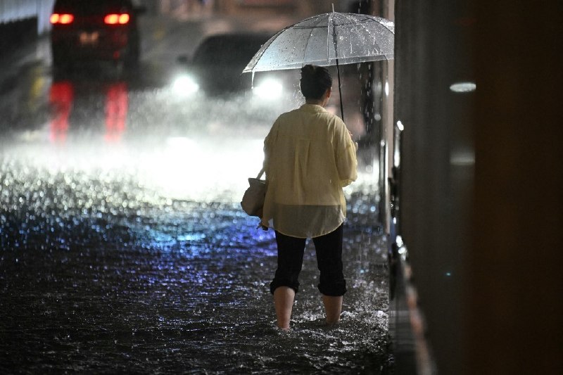 🌧 Record rain in Japan has killed 4 people and left around 7,000 travellers stranded at Tokyo's Narita airport.