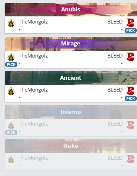 决赛马上开始 BO5蒙古队3-1Bleed