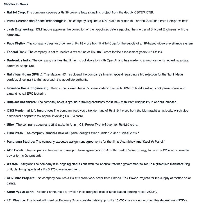 STOCKS TO WATCHSTOCKS TO WATCH