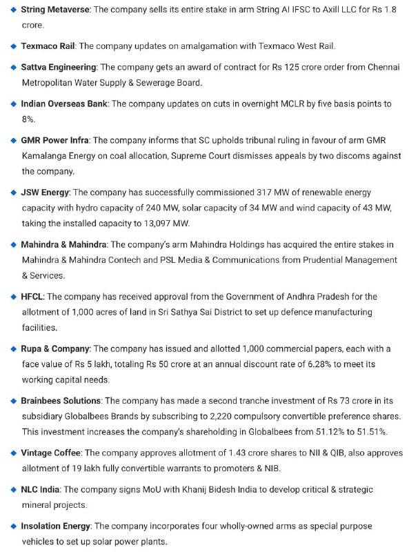 STOCKS TO WATCHSTOCKS TO WATCH