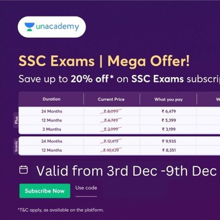 Unacademy subscription coupon Telegram Group Link
