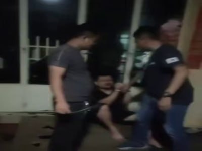 西港大事件：疑吸毒后持刀滋事 西港一中国籍男子被当场控制 7月9日凌晨 柬埔寨西配图