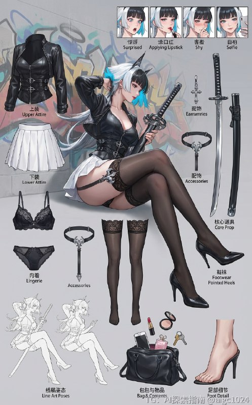 心机千机百变的夜空猫猫猫～@aigc1024