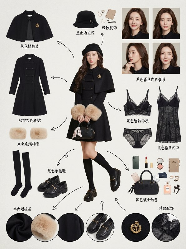 睡前OOTD ｜职场6套风格剧本.穿对就是焦点✨ 当代女生的穿搭哪止“好看”？明明是不同场景的身份表达——从会议室的专业气场到宴会厅的耀眼光芒，一套穿对就能精准拿捏角色感