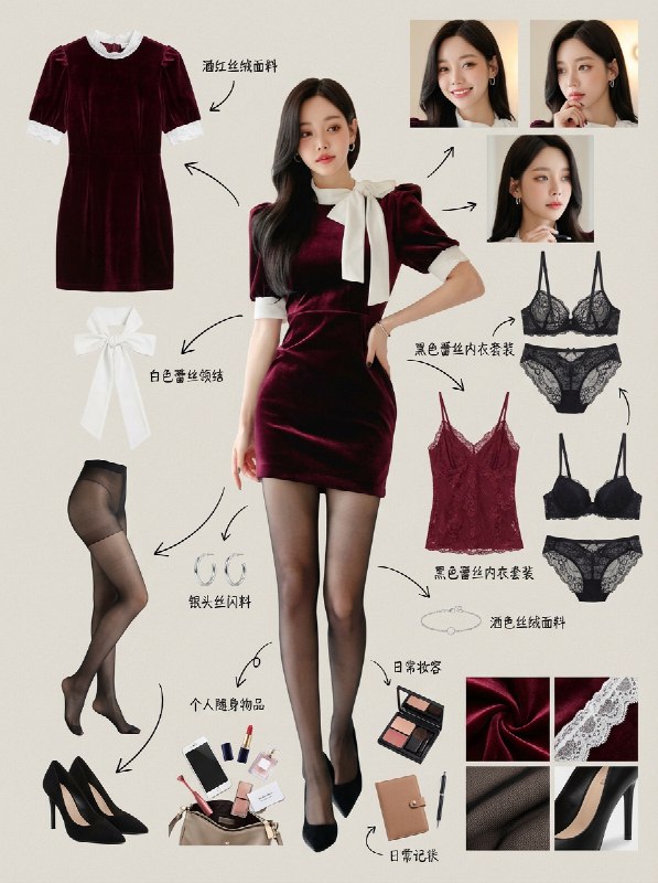 睡前OOTD ｜职场6套风格剧本.穿对就是焦点✨ 当代女生的穿搭哪止“好看”？明明是不同场景的身份表达——从会议室的专业气场到宴会厅的耀眼光芒，一套穿对就能精准拿捏角色感