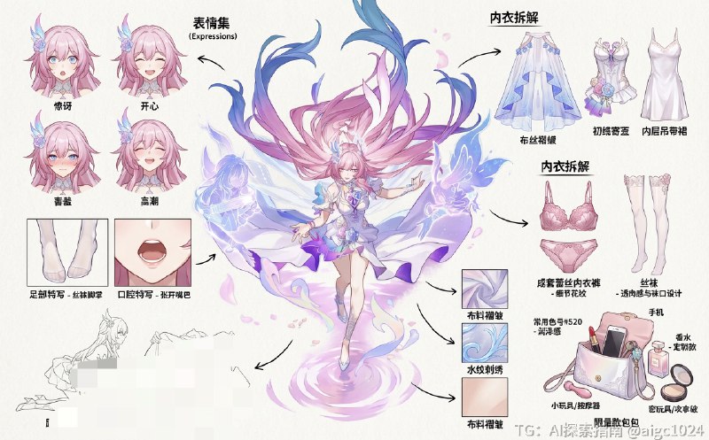 仙气飘飘的蝴蝶精灵，哇塞！@aigc1024