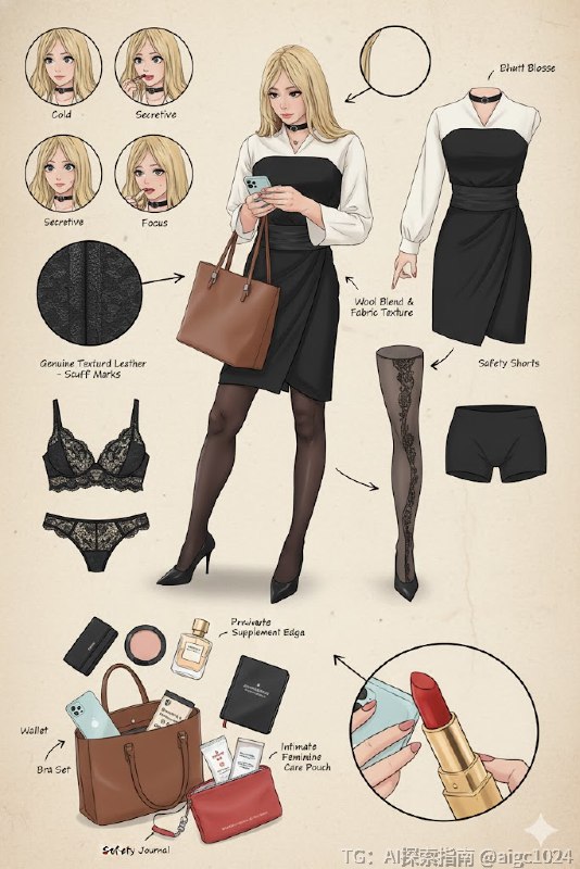 拆解一个雌堕伪娘的OOTD：我把提示词发出来，大家也可以用自己的照片试一下@aigc1024拆解一个雌堕伪娘的OOTD：我把提示词发出来，大家也可以用自己的照片试一下@aigc1024