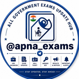 Telegram profile photo for Apna Exams | All Government Exams Updates Hub