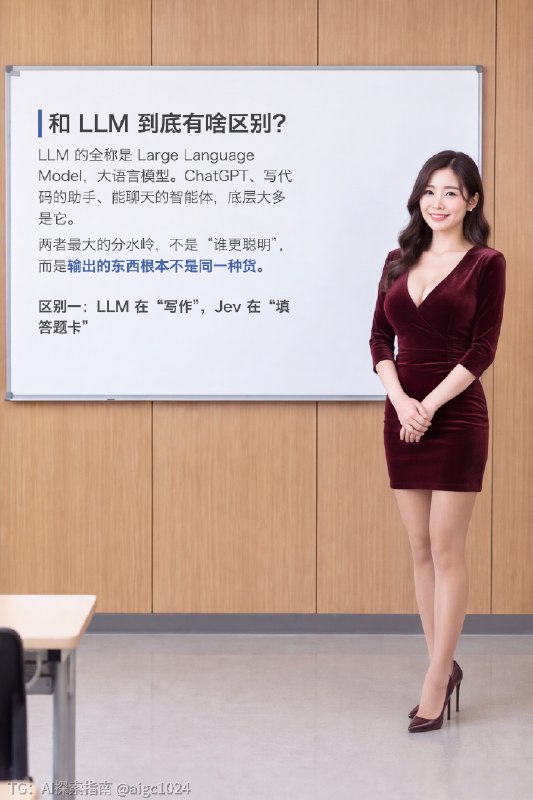 Jev和LLM的区别是什么？@aigc1024Jev和LLM的区别是什么？@aigc1024