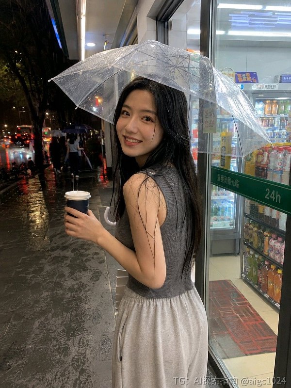我发现真人随拍永远是最吸引人的，这个系列追求随拍的真实感和氛围感雨天便利店GPT image2提示词：竖版3:4，单张真实手机摄影，不要拼贴，不要四宫格，不要信息图，不要文字排版