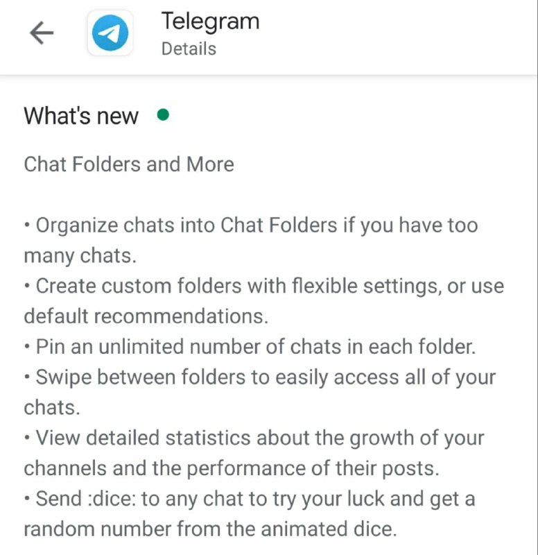 TG 終於支援分組了……