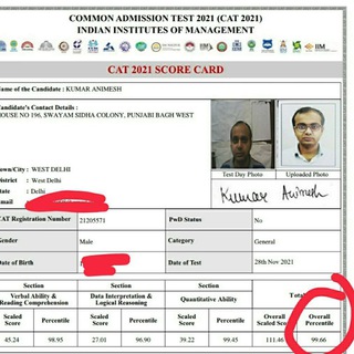 CAT CLASSES by Animesh Sir. Telegram Group Link