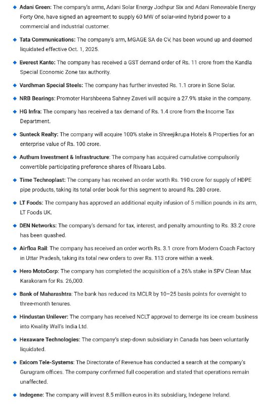 STOCKS TO WATCHSTOCKS TO WATCH