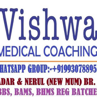 MEDICAL LECTURES, BOOKS, NOTES, VIDEOS & LOTS MORE FOR FREE. DR.VISHWA MEDICAL COACHING. Telegram Group Link