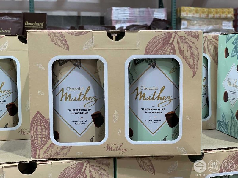 CHOCOLAT MATHEZ松露巧克力風味球-焦糖與餅乾雙口味，共兩罐，來自法國罐身是鐵罐禮盒，價格不貴很可以買🔥新商品情報連結 