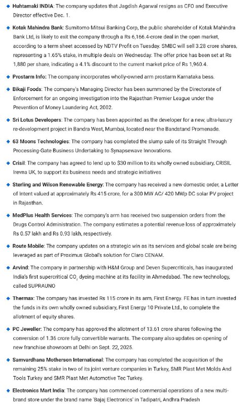 STOCKS TO WATCHSTOCKS TO WATCH