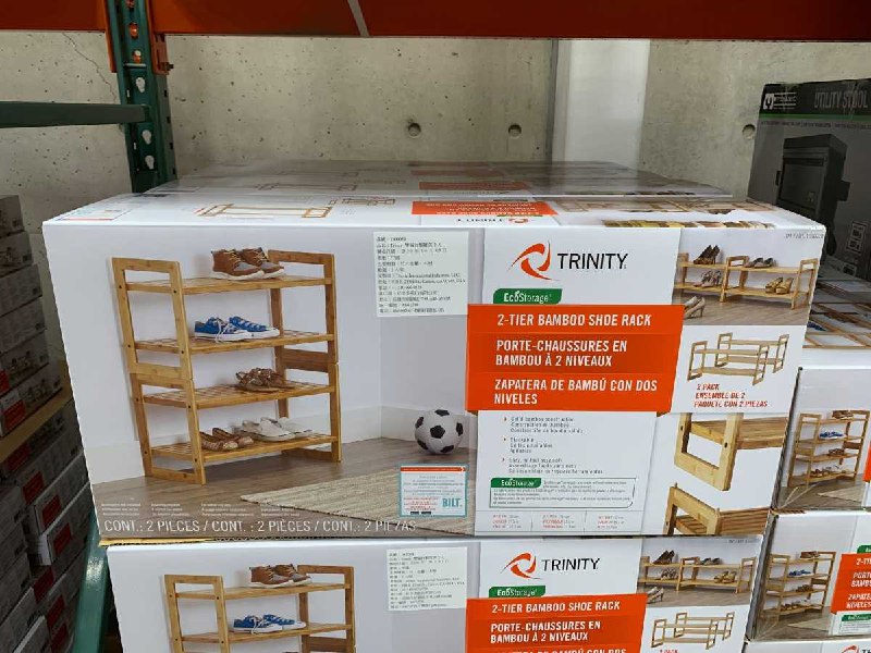 #Costco好市多8月新品通知TRINITY 雙層竹製鞋架2入 #1600039