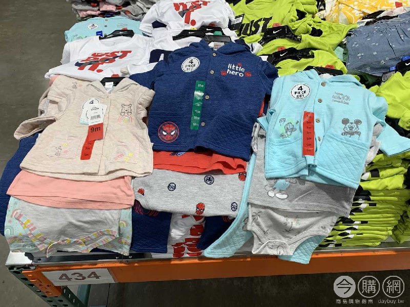 #Costco好市多07月新品通知卡通圖案嬰兒服飾四件組 #1385254