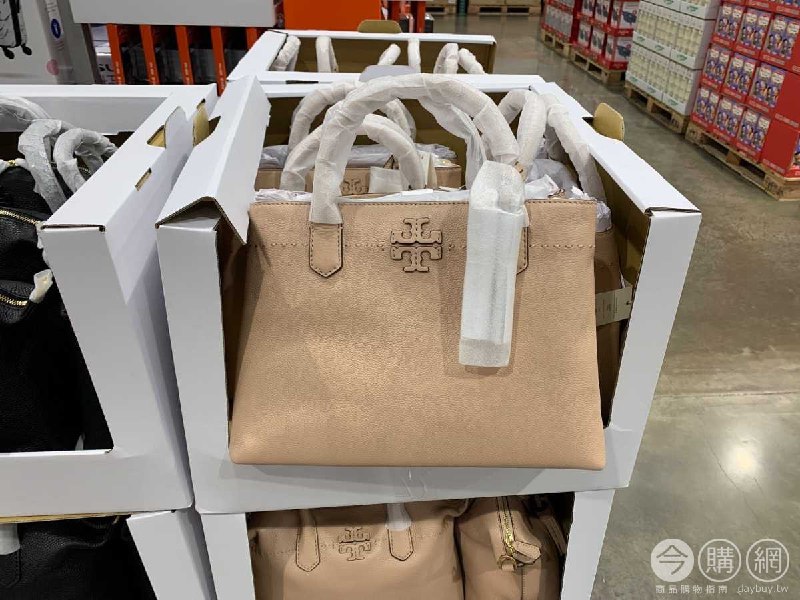 #Costco好市多12月新品通知TORY BURCH 皮革手提包卡其色 #1218439