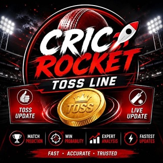 Telegram profile photo for Cricrocket Toss Line™ 🚀