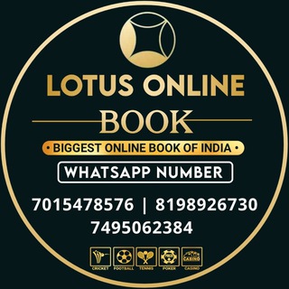 Telegram profile photo for 𝗟𝗢𝗧𝗨𝗦 𝗢𝗡𝗟𝗜𝗡𝗘 𝗕𝗢𝗢𝗞™