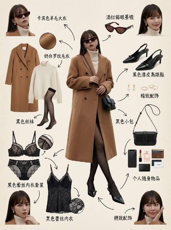 睡前OOTD ｜职场6套风格剧本.穿对就是焦点✨ 当代女生的穿搭哪止“好看”？明明是不同场景的身份表达——从会议室的专业气场到宴会厅的耀眼光芒，一套穿对就能精准拿捏角色感