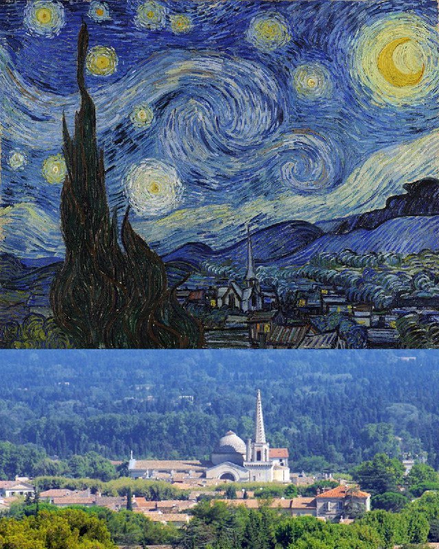 著名画作的灵感来源地：梵高的《星空》- 法国圣雷米