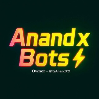 Telegram profile photo for 𝗔𝗻𝗮𝗻𝗱 𝙓 𝗕𝗼𝘁𝘀 ⚡️