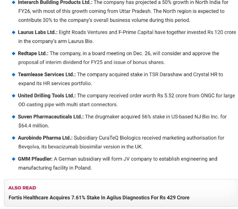 Stocks to WatchStocks to Watch