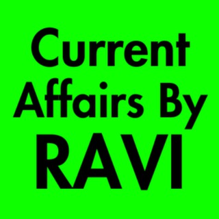 Telegram profile photo for Current Affairs By Ravi ✅