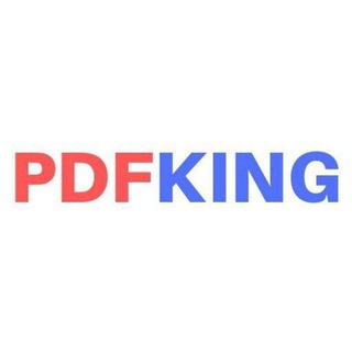 Telegram profile photo for PDF KING [ Download Notes Study Material Previous Year Question Paper Railway RRB Group D]