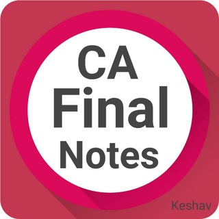 CA Final Notes & Updates🎯 Telegram Group Link
