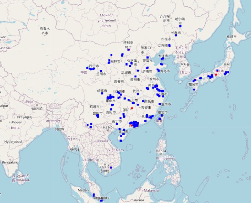 鑒於 UPV/UPC 牌子都黑了，終於去找猩猩要了 GDPR 的數據，昨天收到，遂參考北藍的舊文做了份地圖