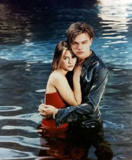 #名人 1996年10月 莱昂纳多·迪卡普里奥和克莱尔·丹妮丝宣传电影《罗密欧与朱丽叶》期间，为杂志拍摄照片