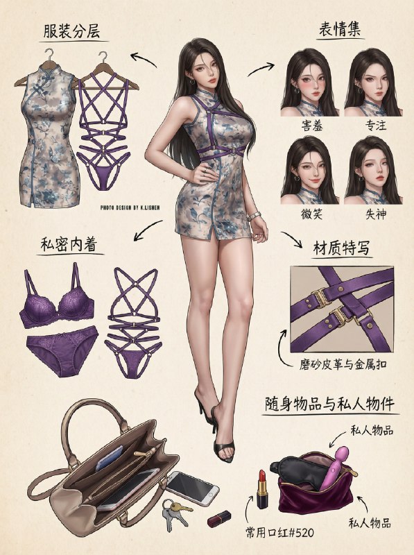爆火的穿搭分解，两版本旗袍穿搭喜欢哪款? Photo Design by@aigc1024爆火的穿搭分解，两版本旗袍穿搭喜欢哪款? Photo Design by@aigc1024