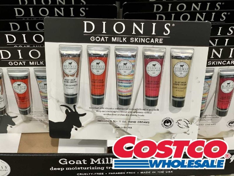 Costco新目擊 DIONS 護手霜禮盒 ，有椰子、薄荷、海洋風味、甜莓、香草，5種不同不同香味，含羊奶滋潤手部不黏膩