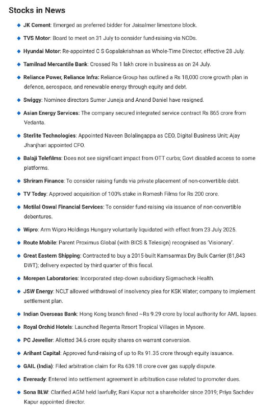 STOCKS TO WATCHSTOCKS TO WATCH