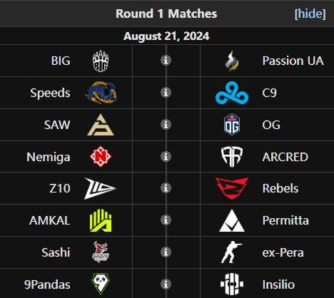 完美世界上海MAJOR欧洲美洲RMR封闭预选赛首轮出炉，四图分别是欧洲A、欧洲B、北美、南美
