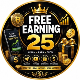 Telegram profile photo for ফ্রী আর্নিং 25 (Free Earning 25)