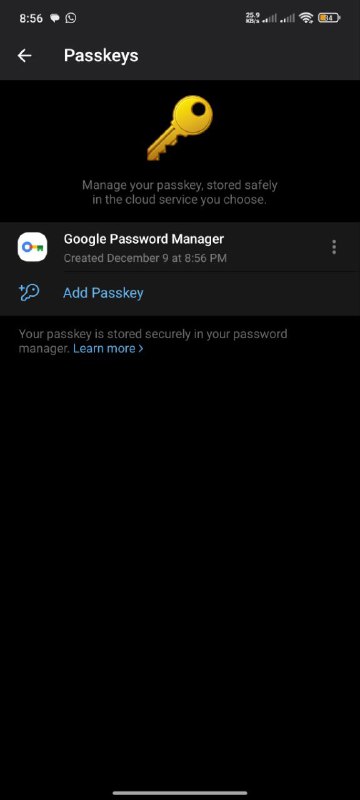 #telegram🔑 Passkey is now available to all users..#telegram🔑 Passkey is now available to all users..