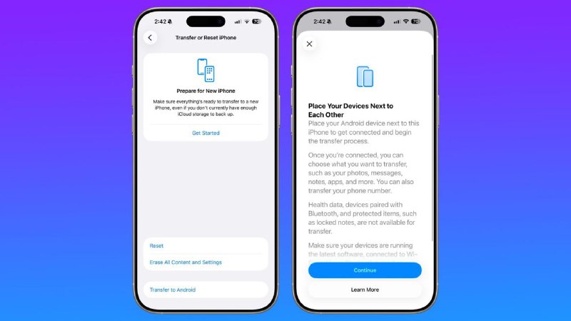 BREAKINGFinally, there’ll be an OFFICIAL way to switch from iPhone to Android. With iOS 26.3, you just place both phones side by side and transfer your data. Already live for beta users(Source: MacRumors)
