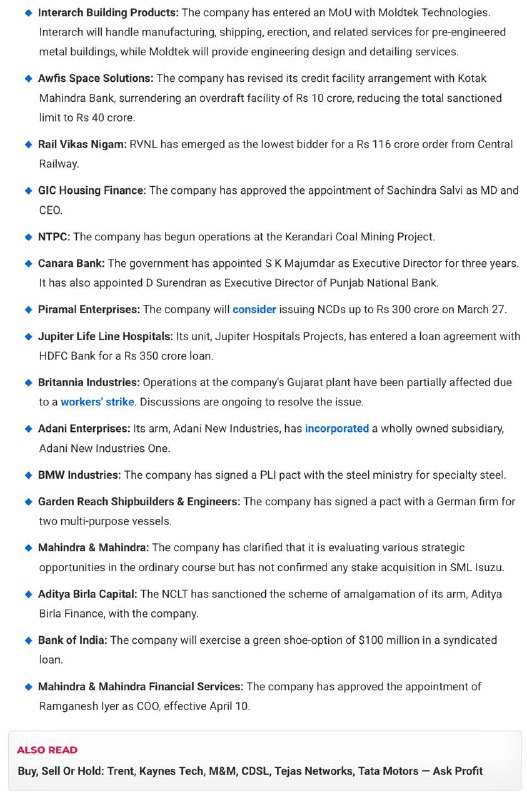 Stocks to WatchStocks to Watch