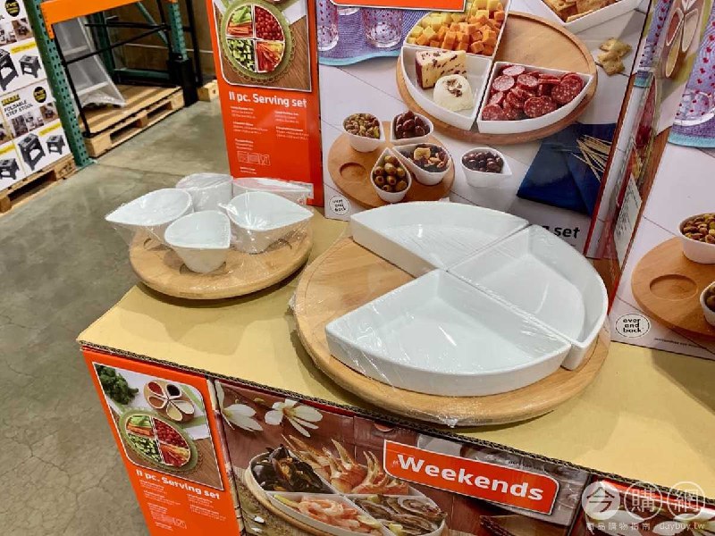 #Costco好市多12月新品通知OVER＆BACK WEEKENDS系列 旋轉點心盤及醬料盤組 #128173