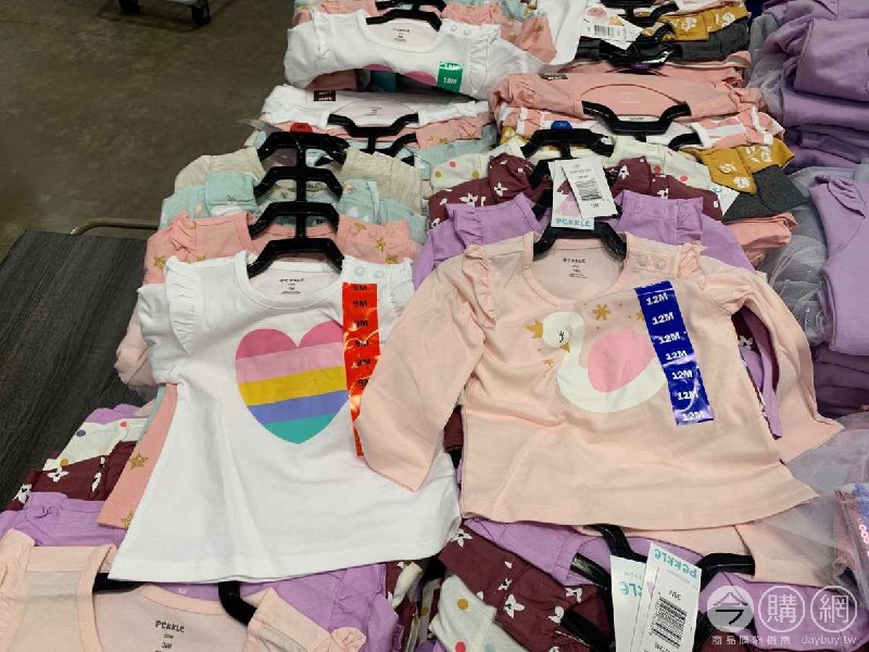 #Costco好市多9月新品通知PEKKLE 女童長袖上衣四件組 #127245