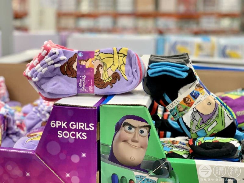 110/08/01 Costco新商品通知DISNEY 兒童襪子六雙組 #132226
