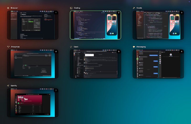 #macos #工具🔃 FlashSpace - 一款超快的 macOS 虚拟工作区切换工具⬇️ 下载页面工具支持快速切换工作区、多显示器、空间控制、焦点检测管理、光标管理等功能💭上班摸鱼神器📮投稿    📢频道    💬群聊    🔎索引